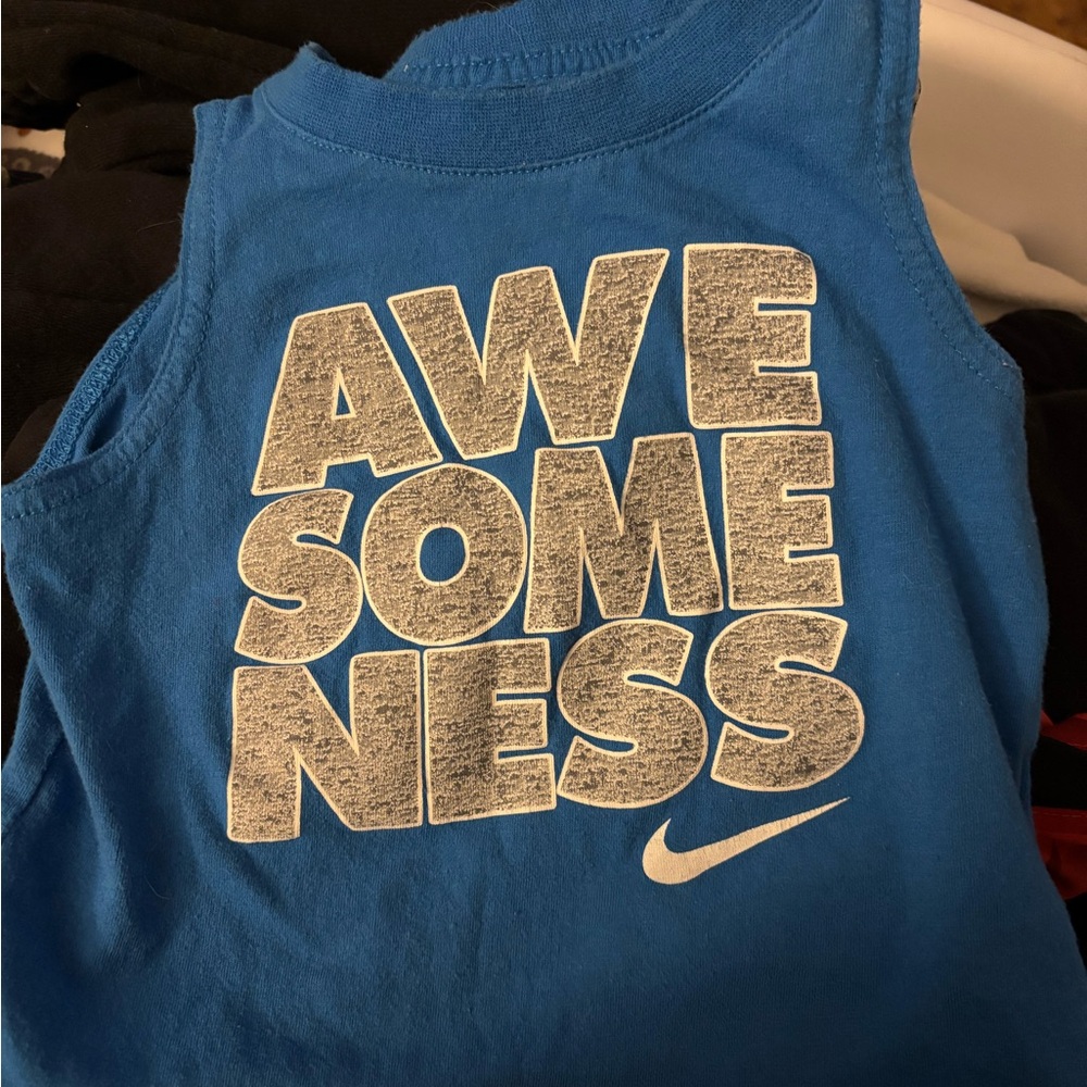Nike Blue 'Awesomeness' Tank Top